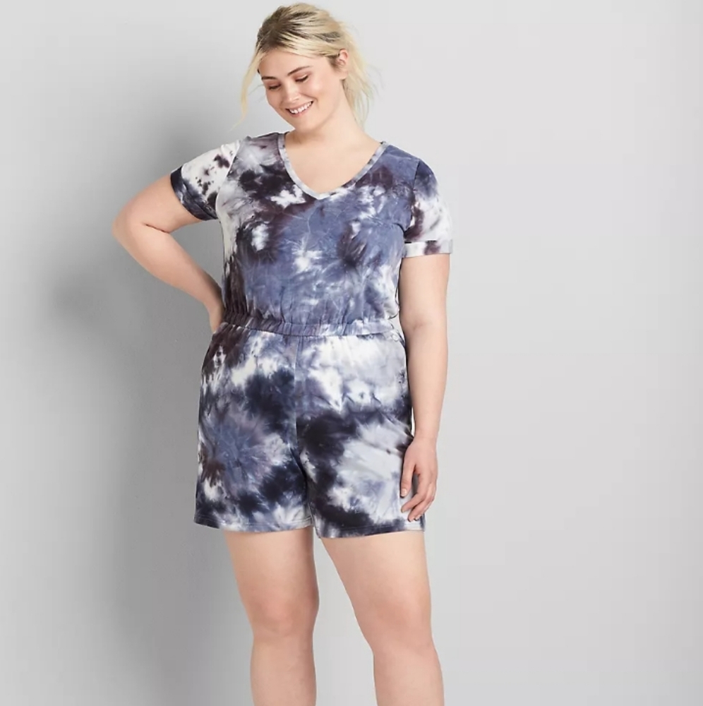 Lane Bryant Tye-Dye Romper